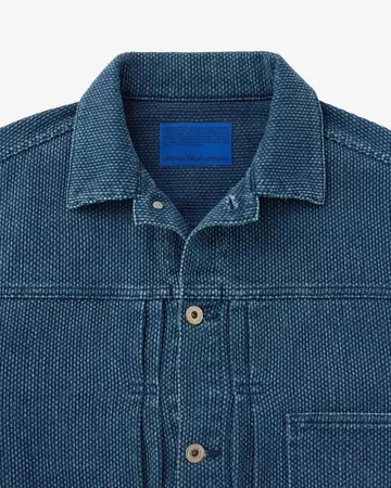 WOMEN | Sashiko Jacket,DARK INDIGO, large image number 6