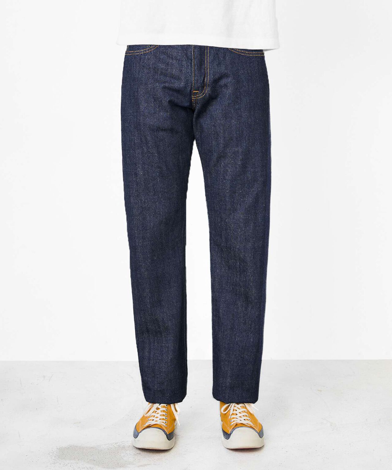 [ EXCLUSIVE ] J455 13.5oz Suvin Gold Cotton Classic Straight Selvedge Jeans,INDIGO, large image number 0
