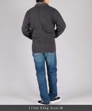 Organic Drill Coverall Jacket,NATURAL, large image number 5