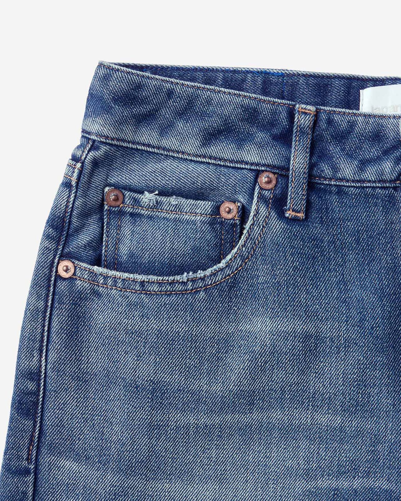 WOMEN | Light Flare Jeans 9oz Medium Indigo,MEDIUM INDIGO, large image number 8