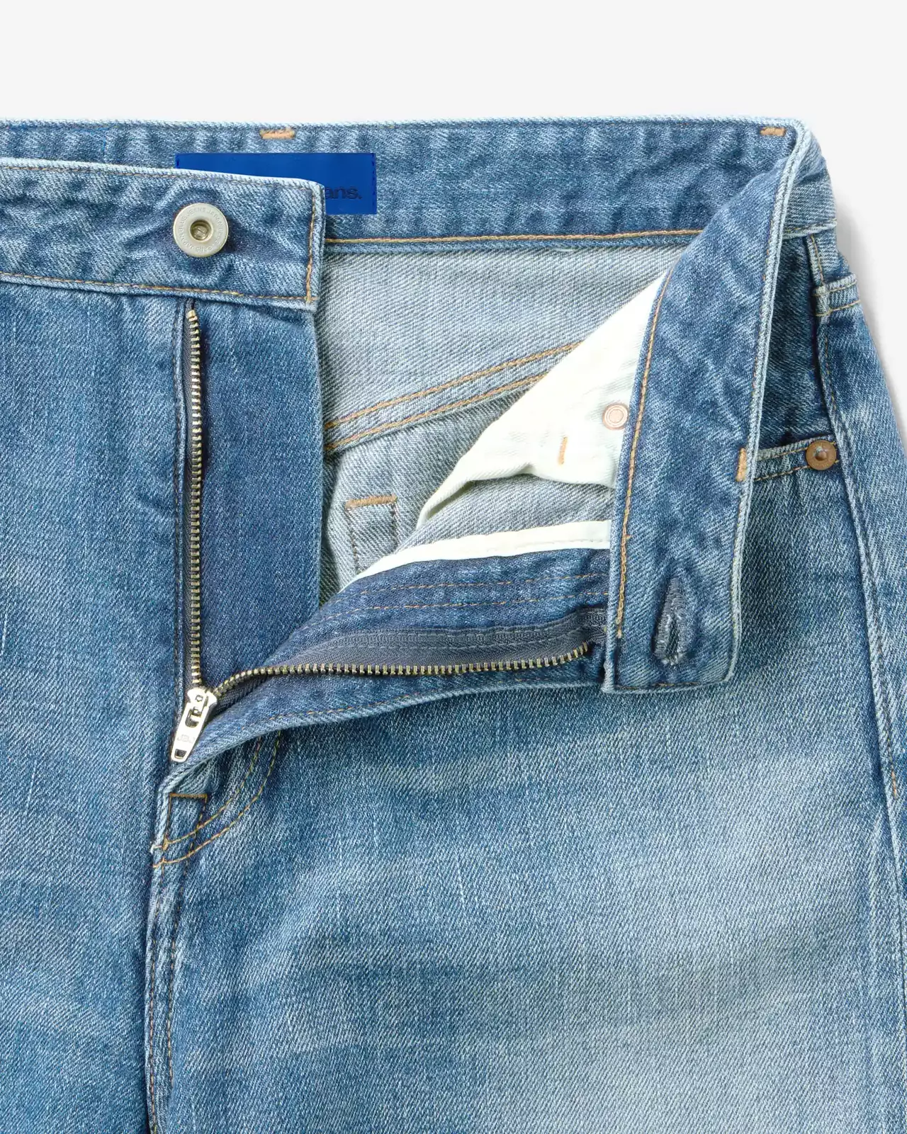 WOMEN | Selvedge Wide Straight Jeans 12oz Medium Indigo,MEDIUM INDIGO, large image number 5