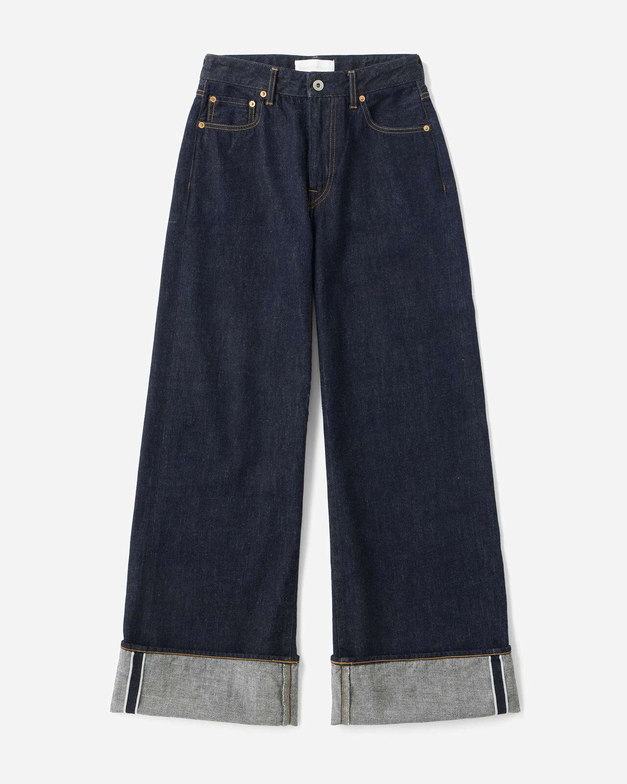 WOMEN | Selvedge Wide Straight Jeans 12oz,INDIGO, large image number 5
