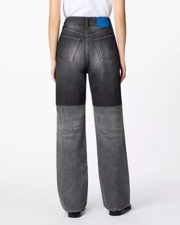 WOMEN | Switch Straight Jeans 11oz Washed Black,BLACK, large image number 2