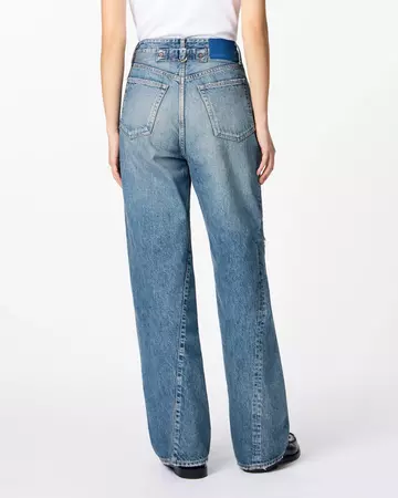WOMEN | Skew Straight Jeans 11oz Medium Indigo,MEDIUM INDIGO, large image number 2