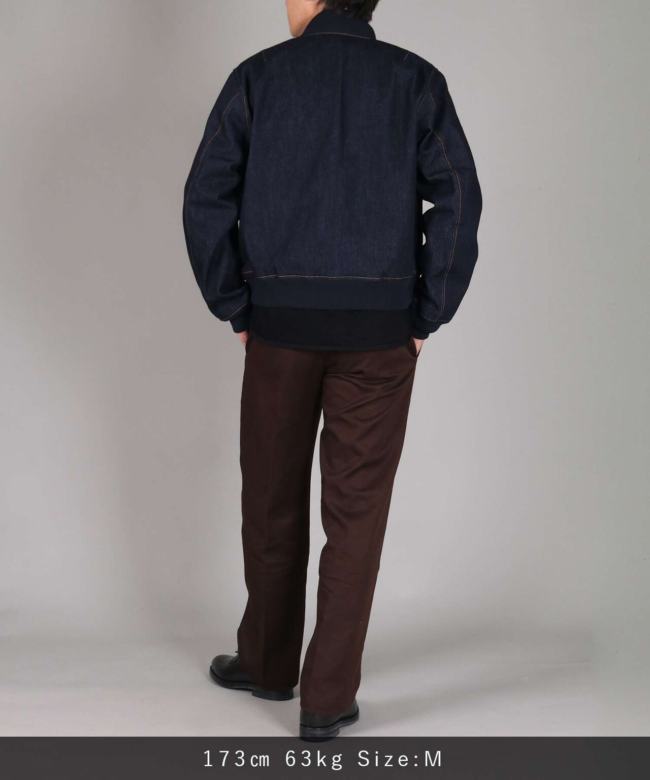 11.5oz Denim Bomber Jacket,INDIGO, large image number 9