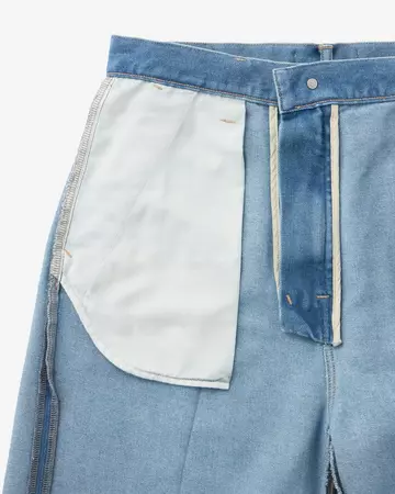 MEN | Light Wide Press Trousers 9oz Medium Indigo,MEDIUM INDIGO, large image number 7