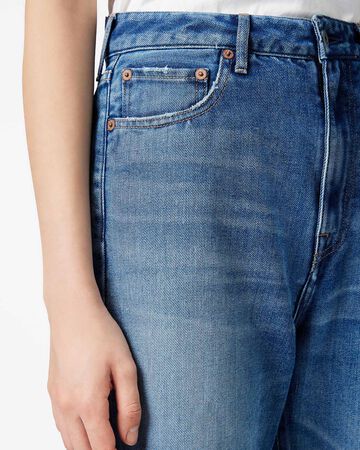 WOMEN | Light Straight Jeans 9oz Medium Indigo,MEDIUM INDIGO, large image number 3