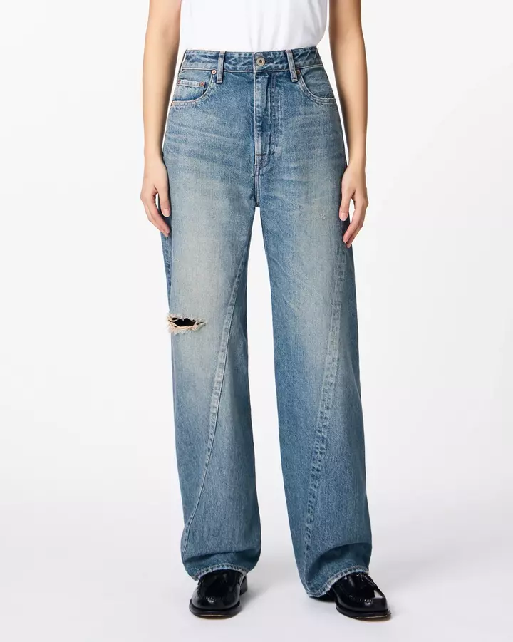 WOMEN | Skew Straight Jeans 11oz Medium Indigo,, medium