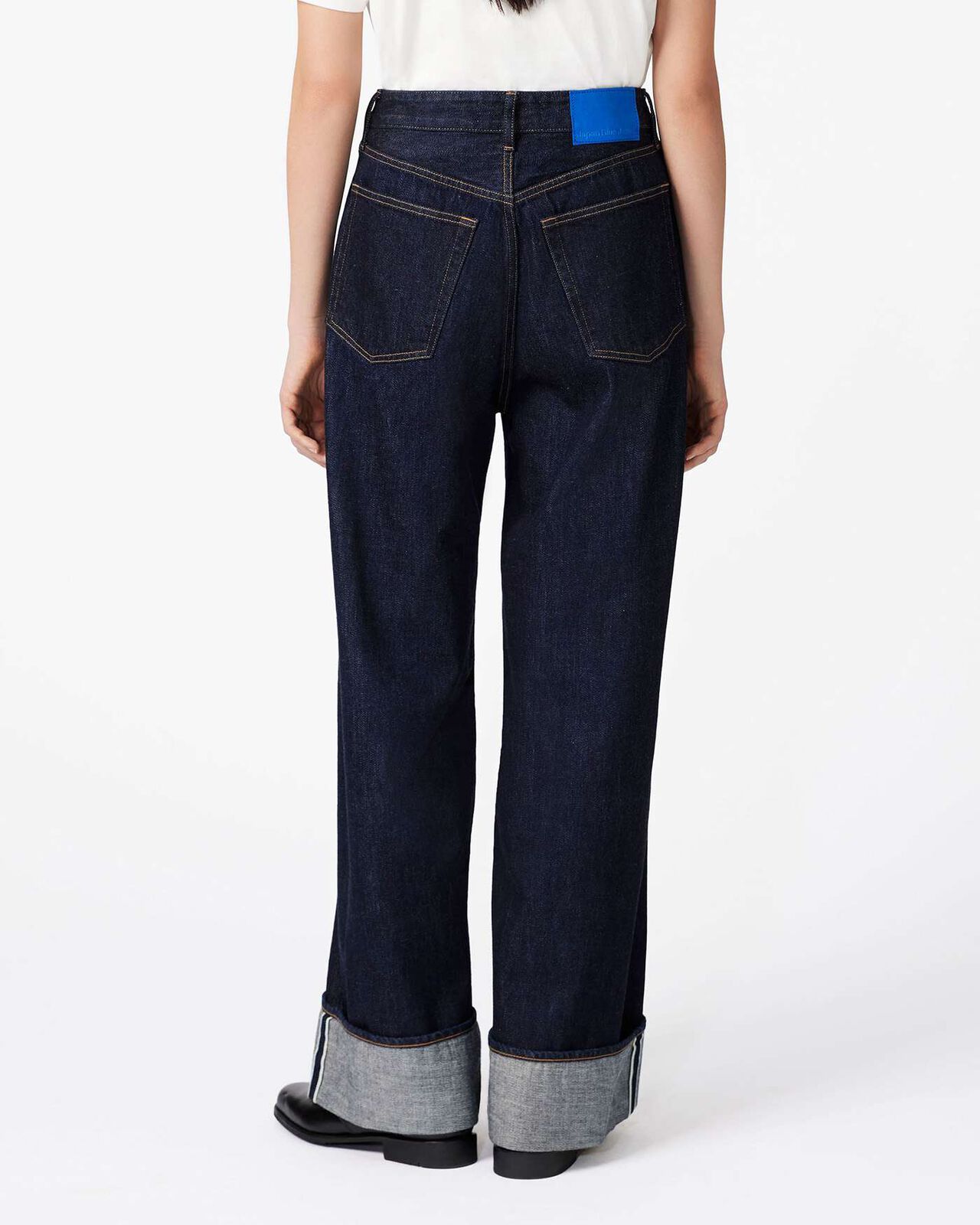 WOMEN | Selvedge Wide Straight Jeans 12oz,INDIGO, large image number 2