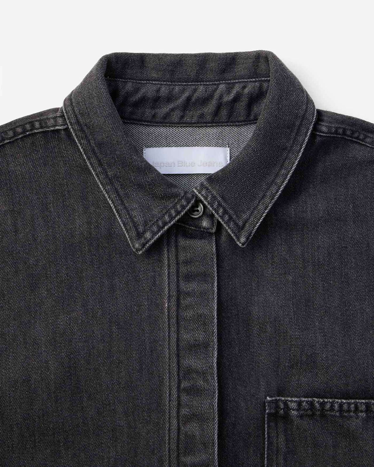 WOMEN | Light Denim SS Shirt 9oz Washed Black,BLACK, large image number 5