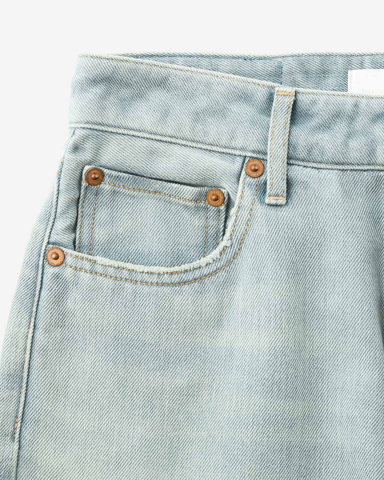 WOMEN | Light Straight Jeans 9oz Light Indigo,LIGHT INDIGO, large image number 7