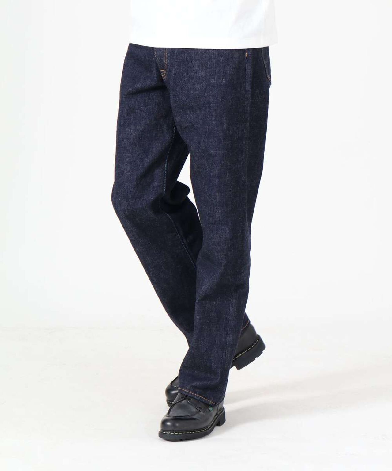 J501 14.8oz US Cotton Loose Selvedge Jeans,INDIGO, large image number 1