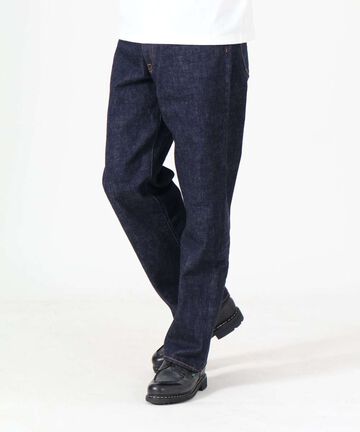 J501 14.8oz US Cotton Loose Selvedge Jeans,INDIGO, large image number 1