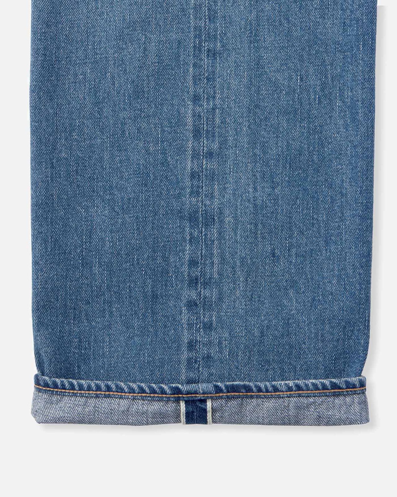 WOMEN | Selvedge Straight Jeans 12oz Medium Indigo,MEDIUM INDIGO, large image number 8