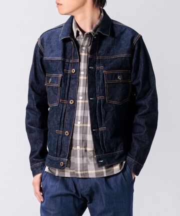14.8oz Type 2 Denim Jacket,INDIGO, large image number 17