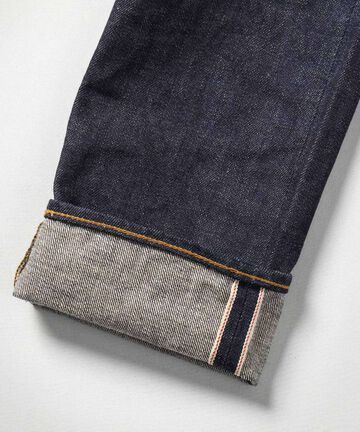 J204 12.5oz Africa Cotton Tapered Selvedge Jeans,INDIGO, large image number 5