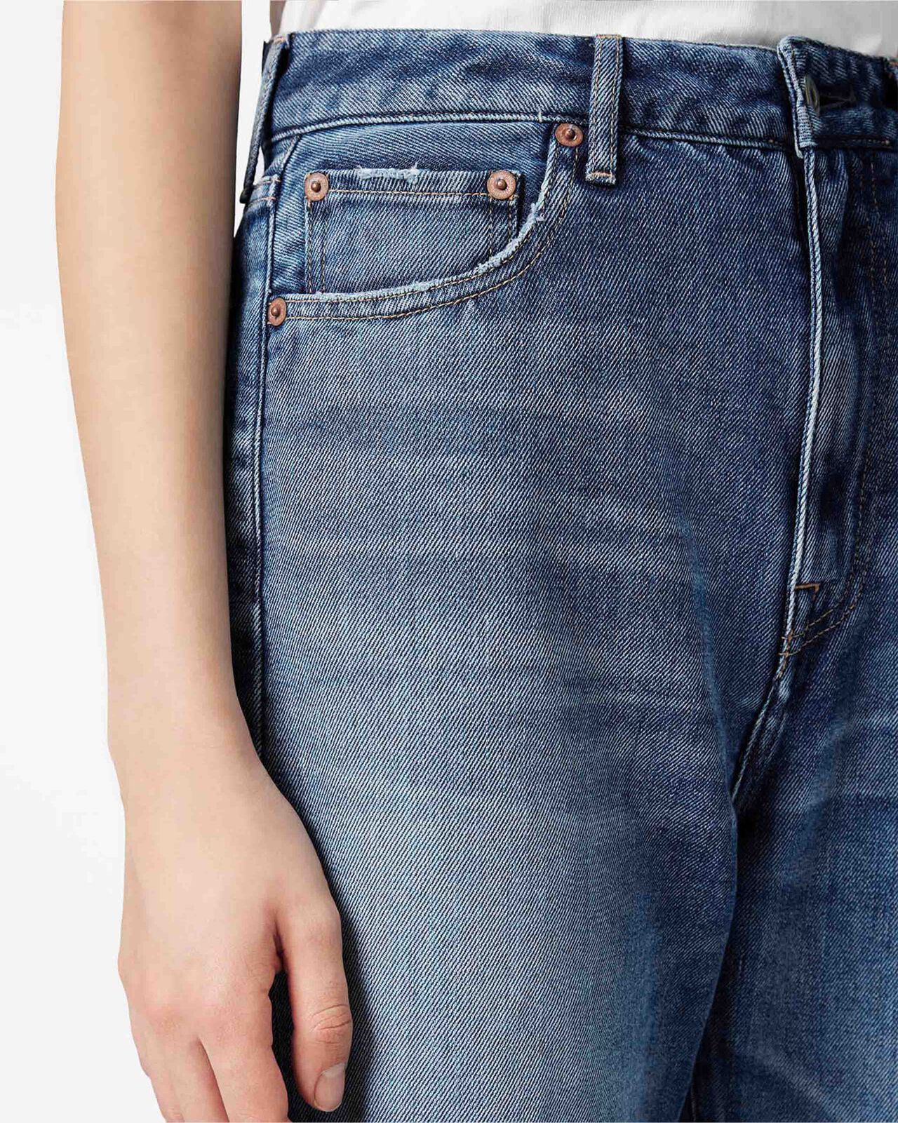 WOMEN | Light Straight Jeans 9oz Dark Indigo,DARK INDIGO, large image number 3