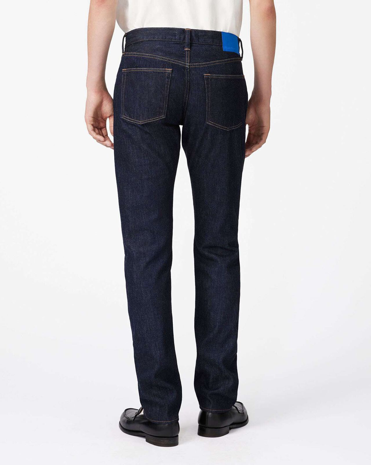 MEN | Selvedge Slim Jeans 12oz,INDIGO, large image number 2