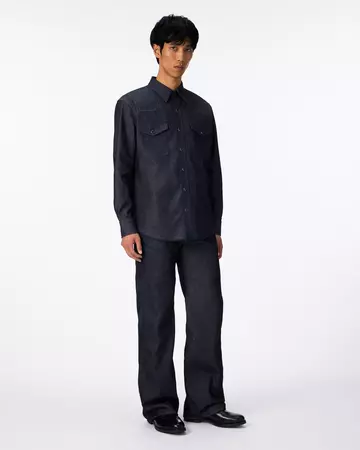 MEN | Light Denim Western Shirt 7oz Rigid,RIGID, large image number 4