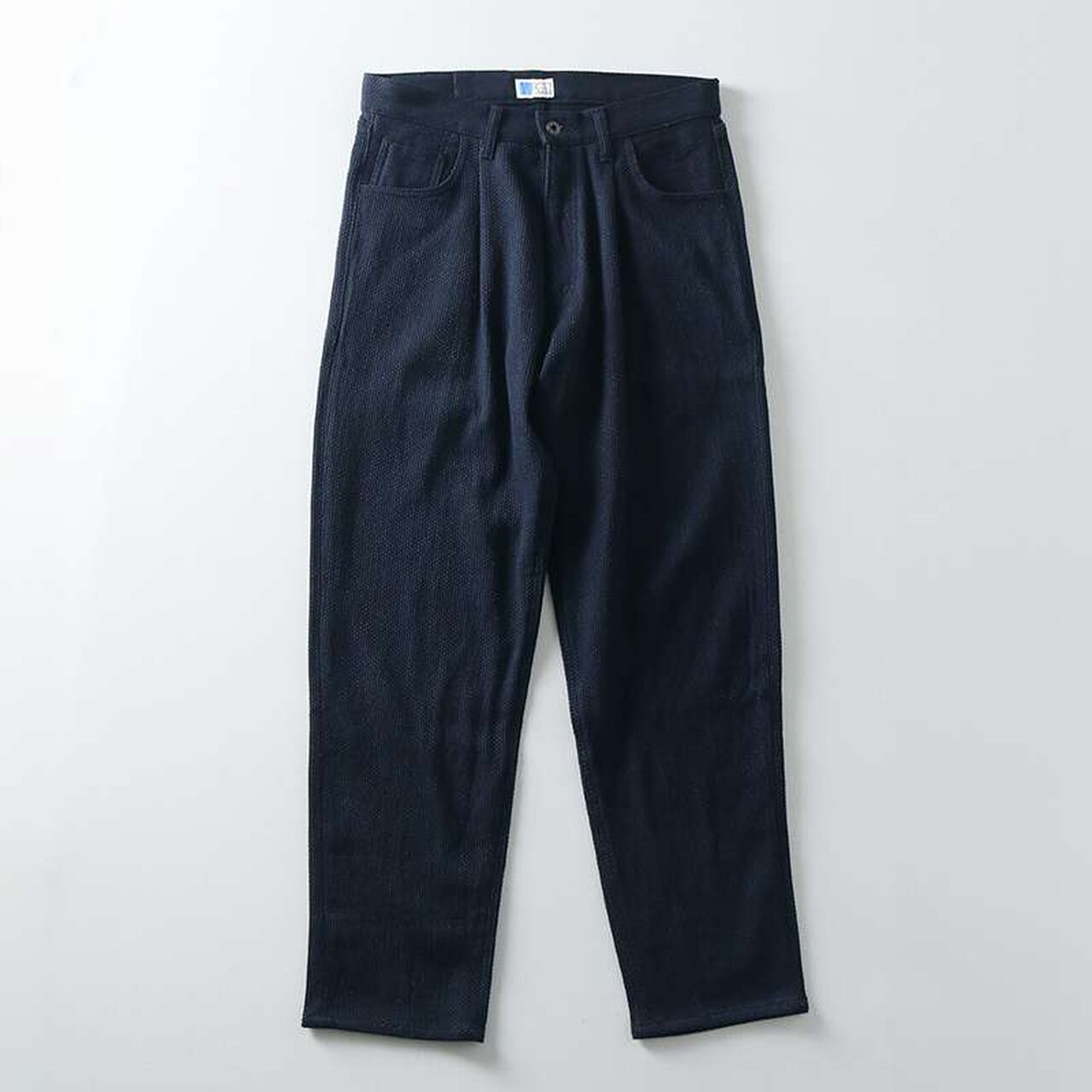 Sashiko Wide Tapered 5P Pants,INDIGO, large image number 11