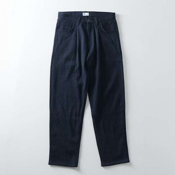 Sashiko Wide Tapered 5P Pants,INDIGO, large image number 11