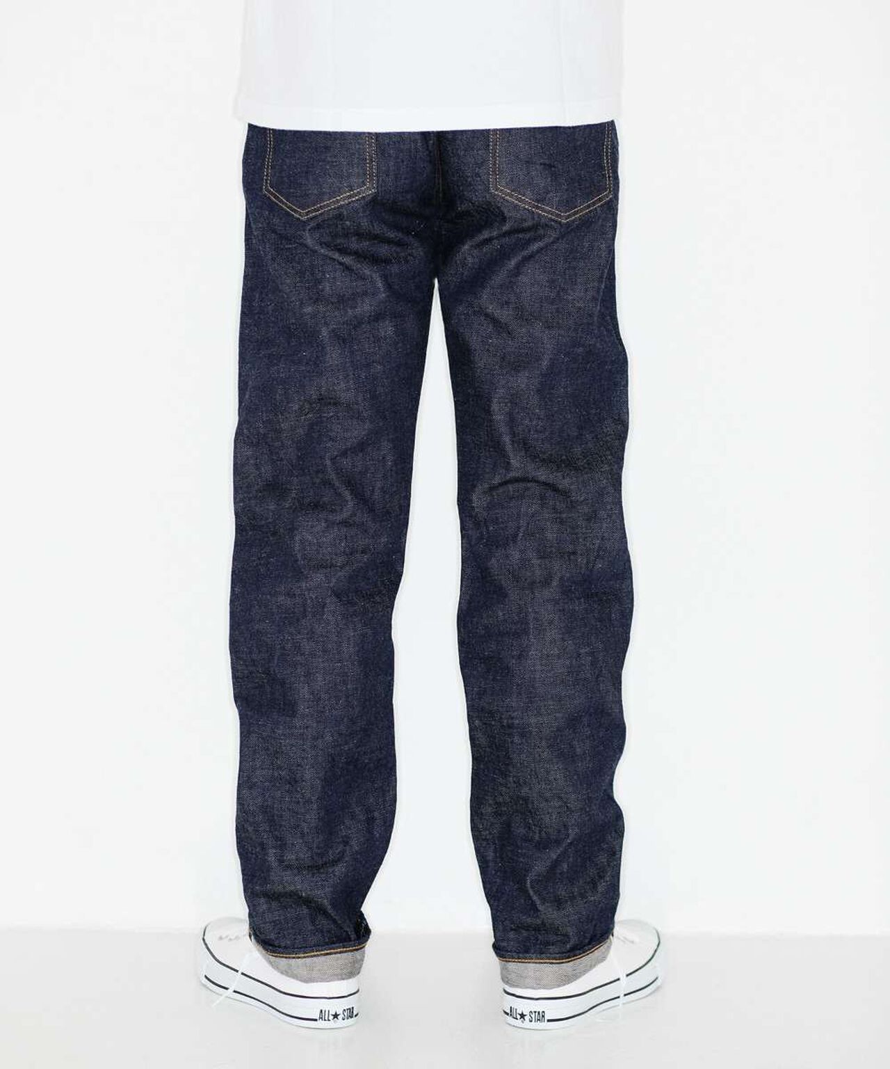 J401 14.8oz US Cotton Classic Straight Selvedge Jeans,INDIGO, large image number 2