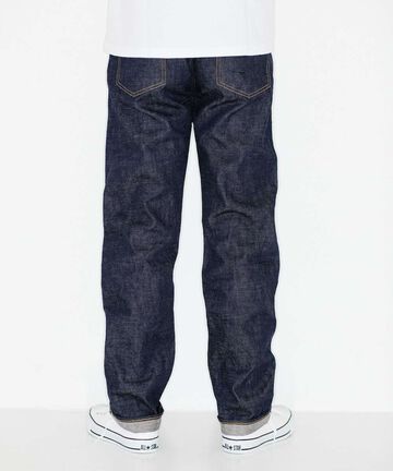J401 14.8oz US Cotton Classic Straight Selvedge Jeans,INDIGO, large image number 2