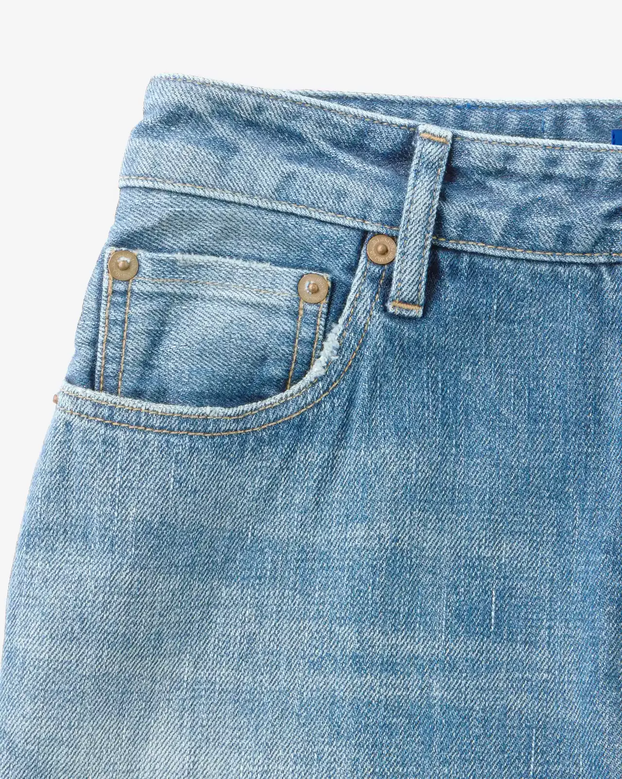 WOMEN | Selvedge Wide Straight Jeans 12oz Medium Indigo,MEDIUM INDIGO, large image number 7