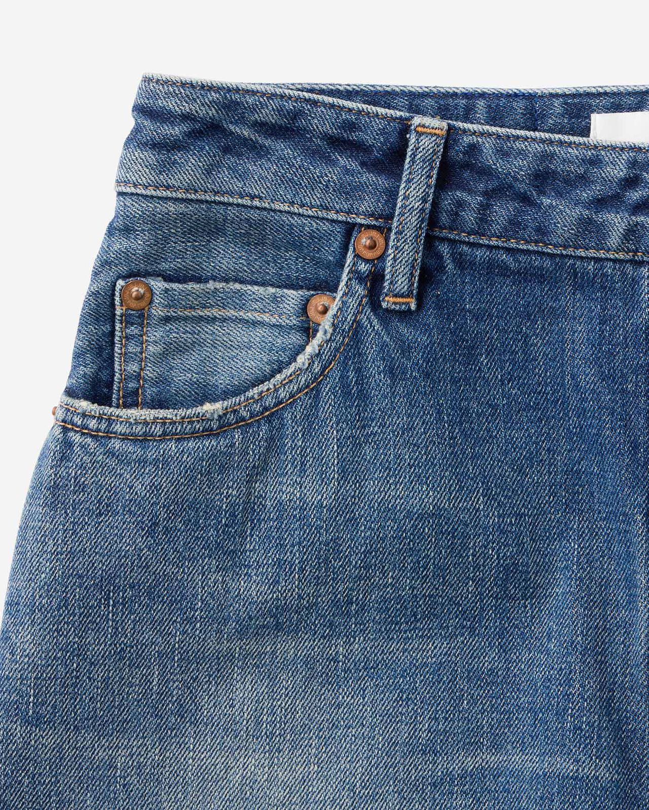 WOMEN | Selvedge Slim Straight Jeans 12oz Medium Indigo,MEDIUM INDIGO, large image number 8