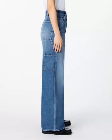 WOMEN | Light Painter Pants 9oz Medium Indigo,MEDIUM INDIGO, large image number 1