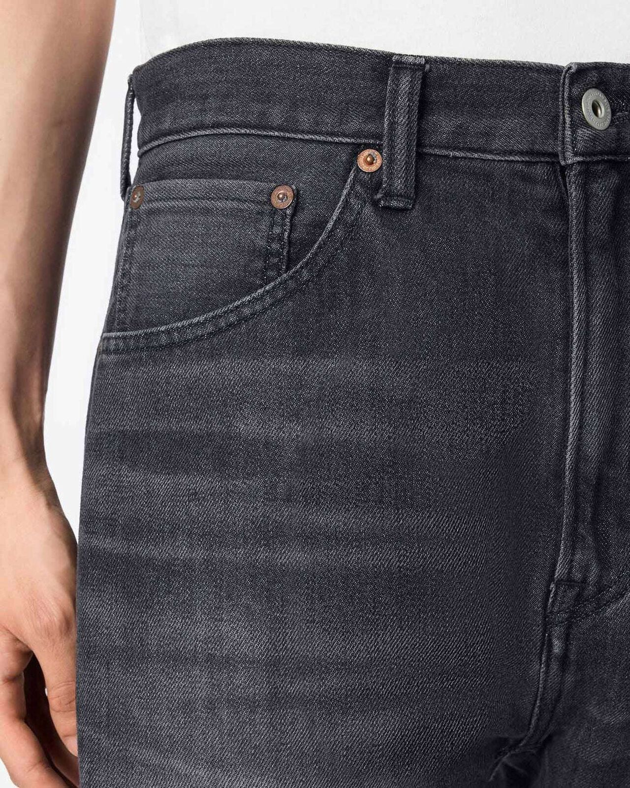 MEN | Light Wide Jeans 9oz Washed Black,WASHED BLACK, large image number 3