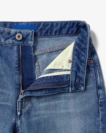 WOMEN | Light Flare Jeans 9oz Medium Indigo,MEDIUM INDIGO, large image number 5