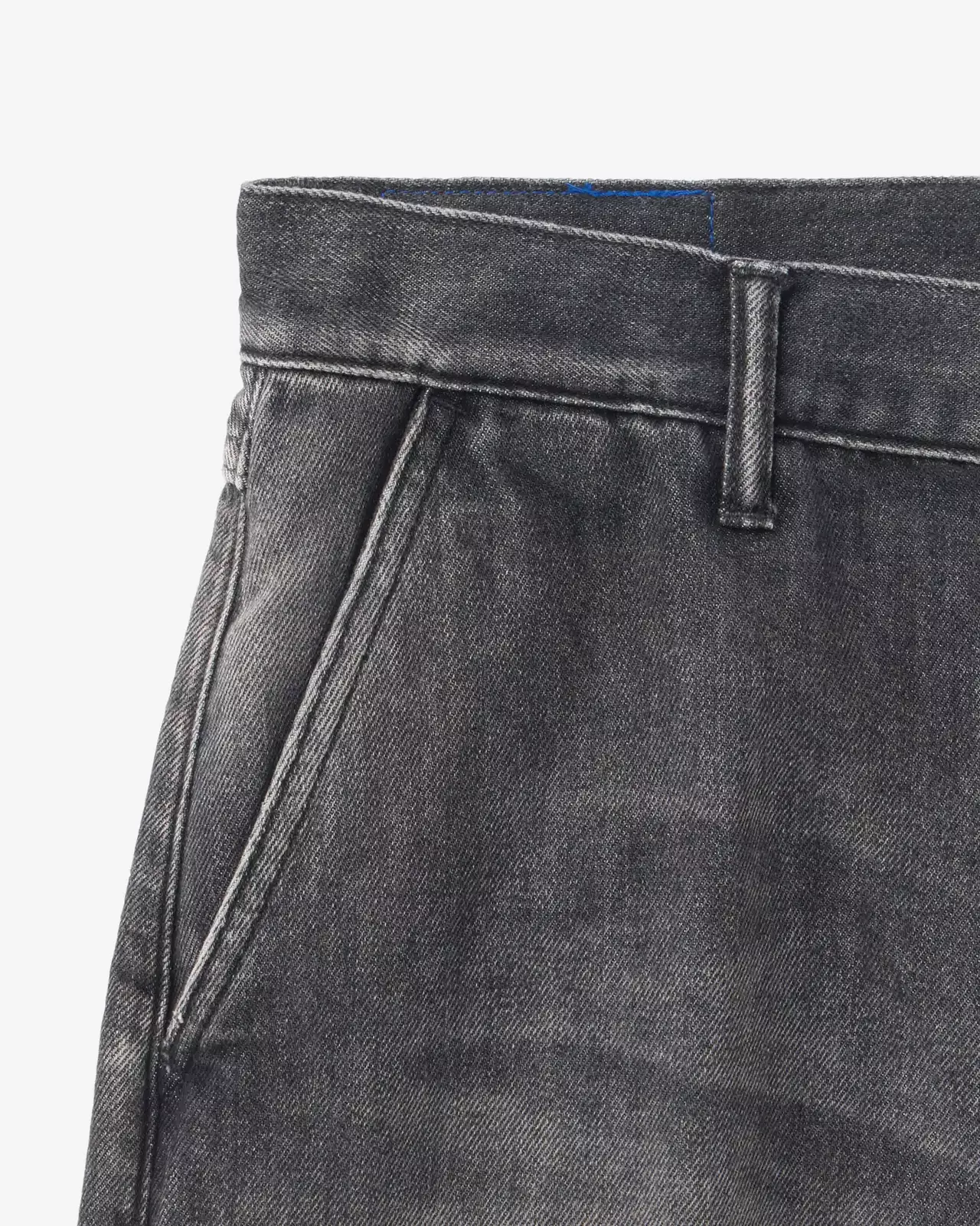 MEN | Light Wide Press Trousers 9oz Washed Black,WASHED BLACK, large image number 9