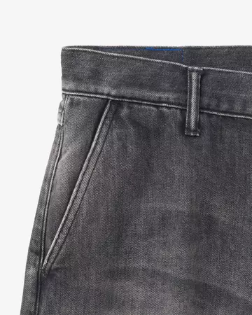 MEN | Light Wide Press Trousers 9oz Washed Black,WASHED BLACK, large image number 9