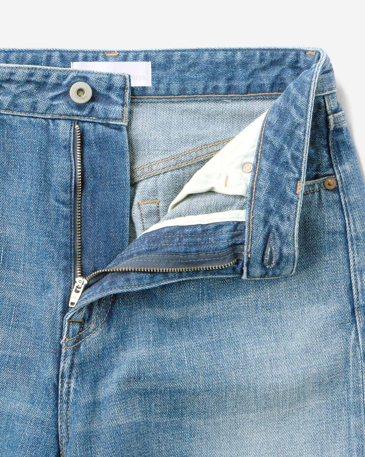 WOMEN | Selvedge Wide Straight Jeans 12oz Medium Indigo,MEDIUM INDIGO, large image number 5