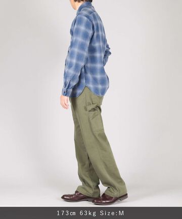 Organic Drill Painter Pants,OLIVE, large image number 3