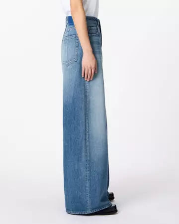 WOMEN | Light Loose Jeans 9oz Medium Indigo,MEDIUM INDIGO, large image number 1