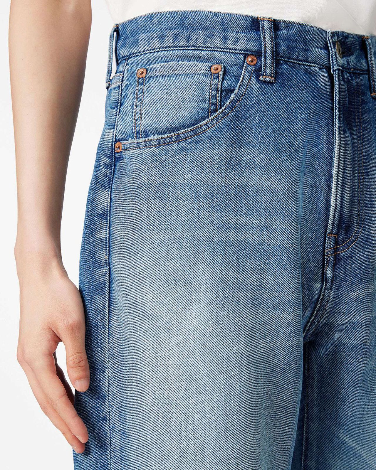 MEN | Light Flare Jeans 9oz Medium Indigo,MEDIUM INDIGO, large image number 3