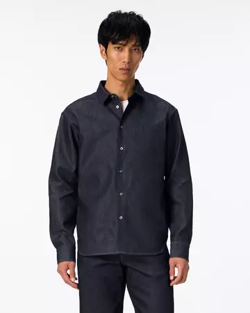 MEN | Light Denim Regular Shirt 7oz Rigid,RIGID, large image number 0