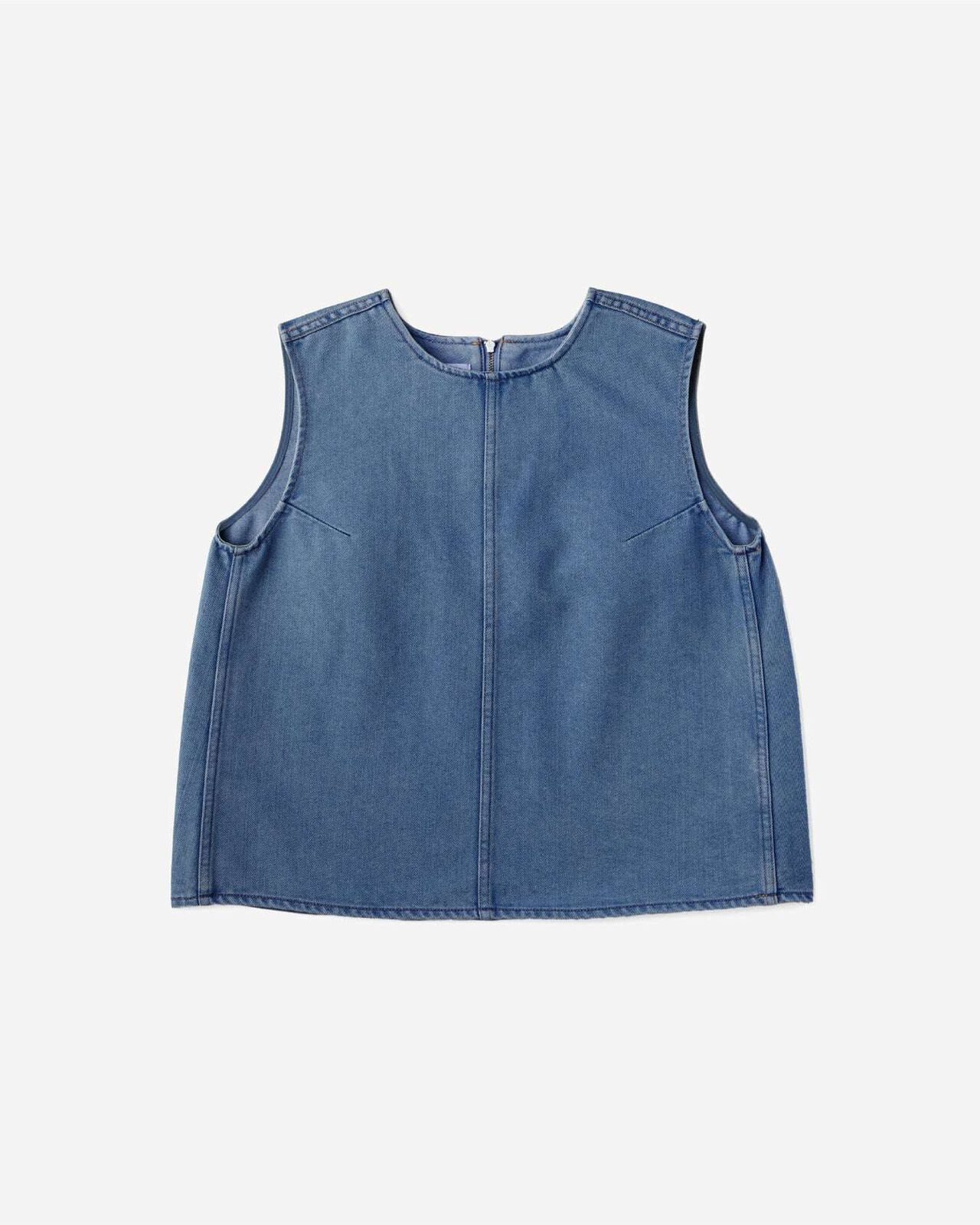 WOMEN | Light Denim NS shirt 9oz Medium Indigo,MEDIUM INDIGO, large image number 5