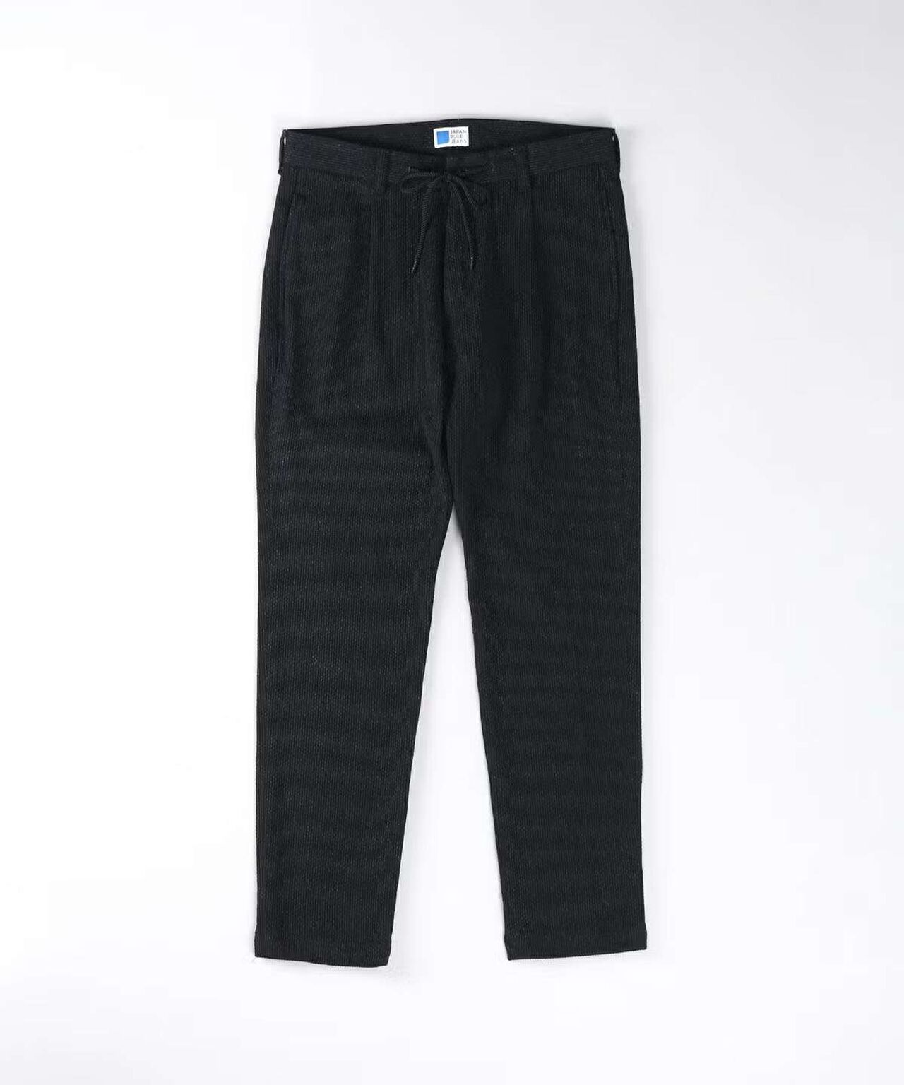 Sashiko Black Easy Tapered Pants,BLACK, large image number 5