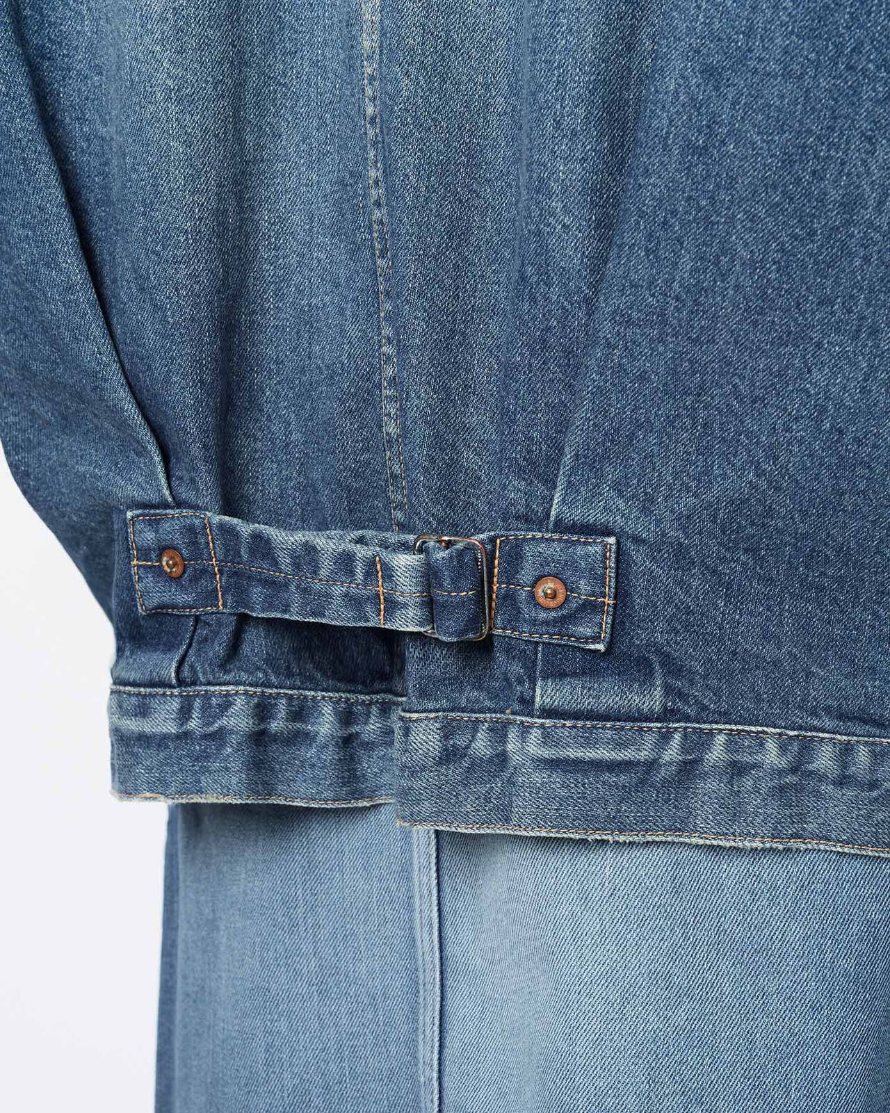 WOMEN | Cutoff Denim Jacket 11oz Medium Indigo,MEDIUM INDIGO, large image number 4