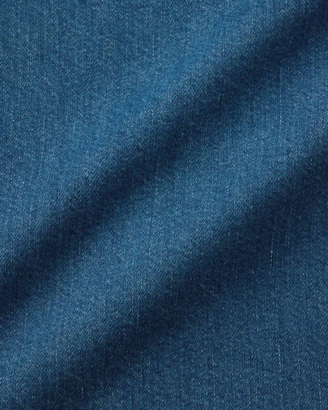 WOMEN | Light Denim Shirt 7oz,MEDIUM INDIGO, large image number 7