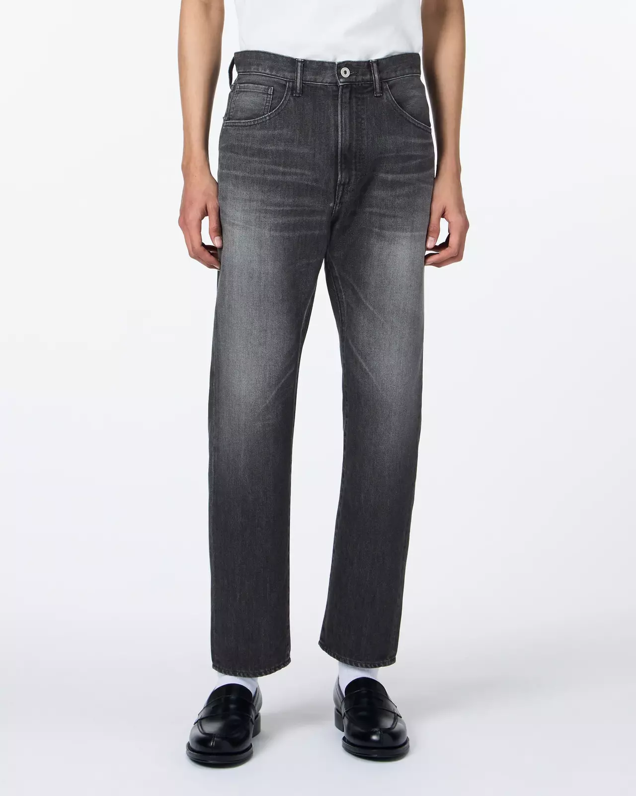 MEN | Light Tapered Jeans 9oz Washed Black,WASHED BLACK, large image number 0