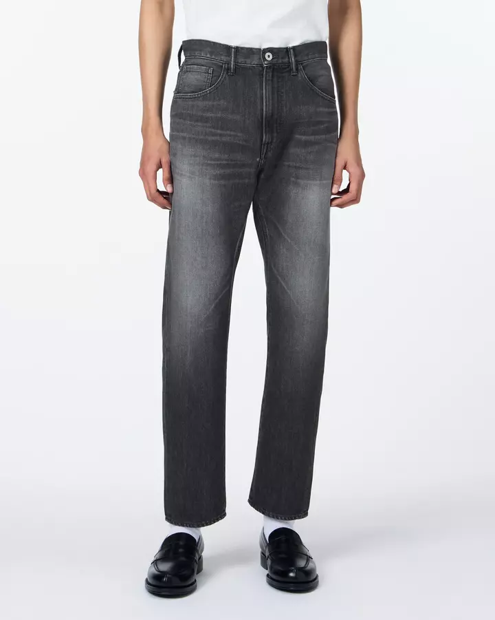 MEN | Light Tapered Jeans 9oz Washed Black,, medium