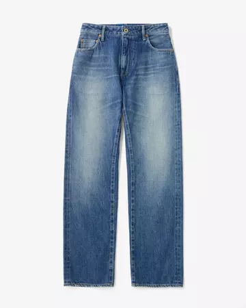 WOMEN | Selvedge Slim Straight Jeans 12oz Medium Indigo,MEDIUM INDIGO, large image number 3