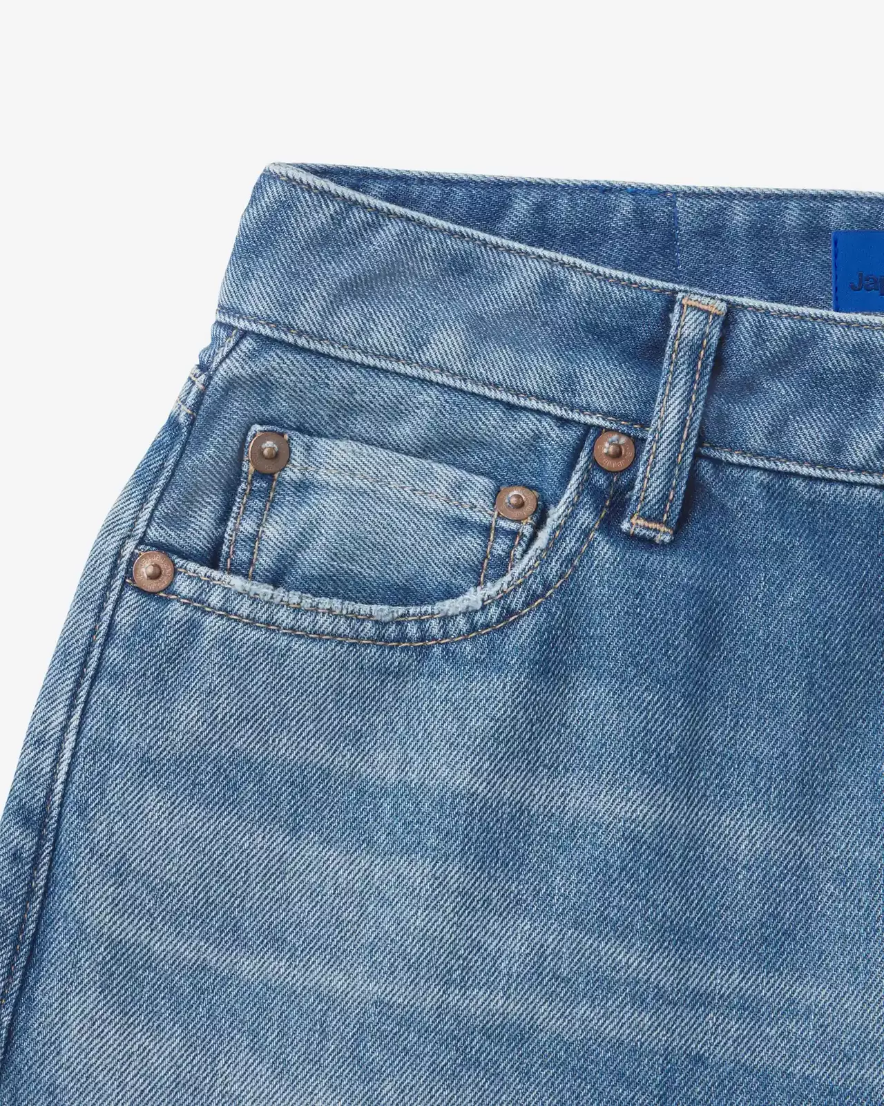 WOMEN | Light Baggy Jeans 9oz Medium Indigo,MEDIUM INDIGO, large image number 10