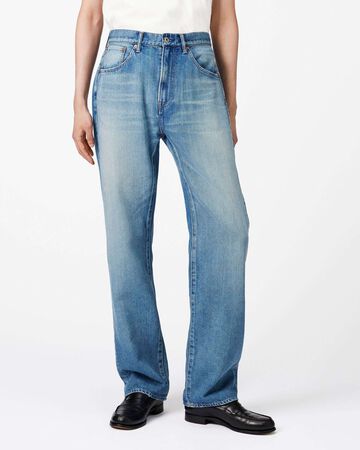 MEN | Light Wide Jeans 9oz Medium Indigo,MEDIUM INDIGO, large image number 0