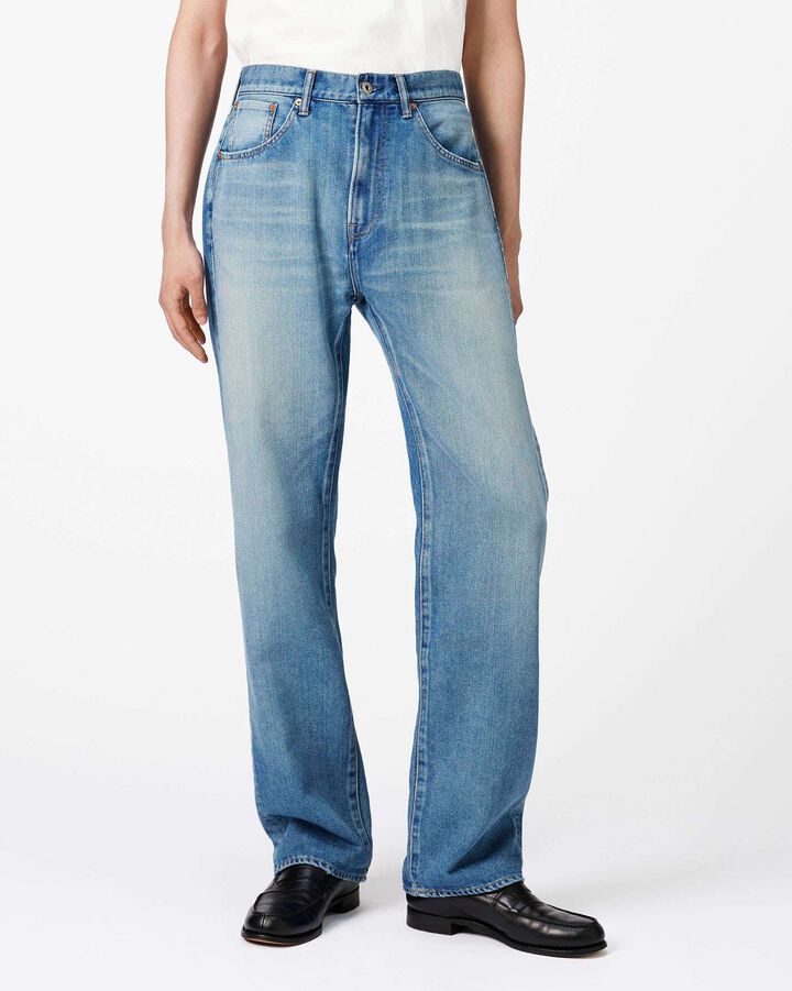 MEN | Light Wide Jeans 9oz Medium Indigo,, medium