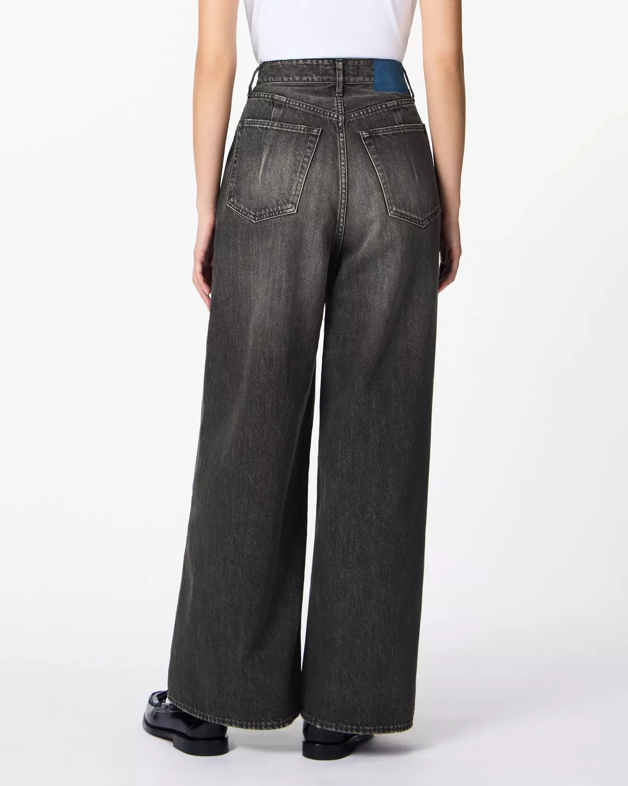WOMEN | Damage Loose Jeans 11oz Washed Black,BLACK, large image number 2
